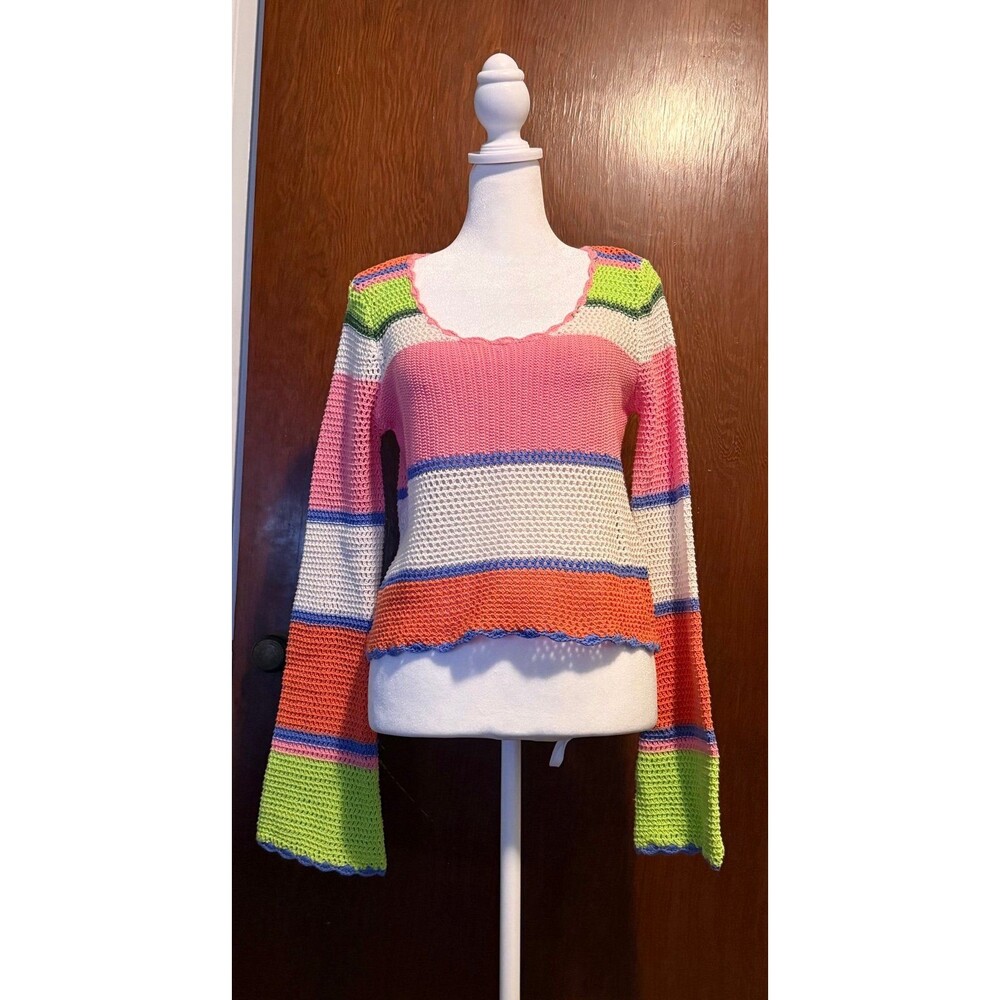 Hippie Rose Crochet Top Size Large